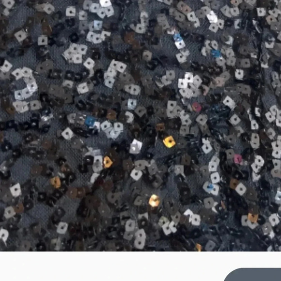 CATO BLACK SEQUIN TOP BATWING SLEEVE SCOOP NECK STRETCH SIZE LARGE - Picture 4 of 8